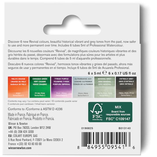 Winsor & Newton® Professional Watercolour™ Revival Collection Tube Set